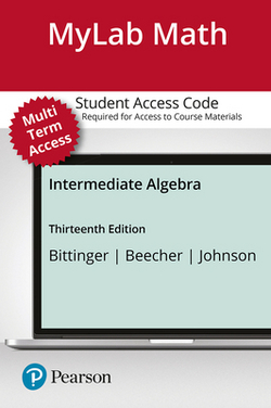 Mylab Math Access Code (24 Months) for Intermediate Algebra|Marvin Bittinger