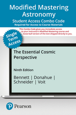 Modified Mastering Astronomy with Pearson Etext -- Combo Access Card -- For Essential Cosmic Perspective-- 18 Months|Jeffrey Bennett