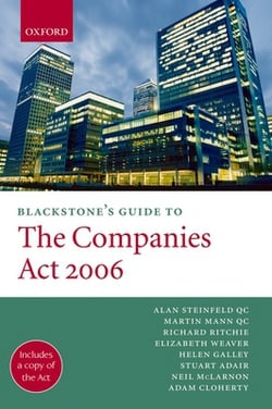 Blackstone's Guide to the Companies ACT 2006|Alan Steinfeld