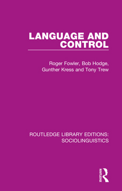Language and Control|Roger Fowler