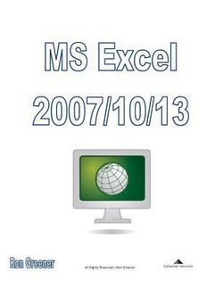 MS Excel 2010|Ronald Greener