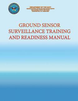 Ground Sensor Surveillance Training and Readiness Manual|U S Marine Corps