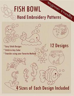 Fish Bowl Hand Embroidery Patterns|Bonnie