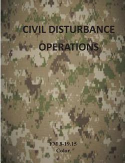 Civil Disturbance Operations|Department of the Army