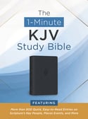 Compiled by Barbour Staff - The 1-Minute KJV Study Bible (Pewter Blue) (Hardcover)