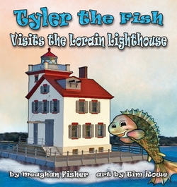 Tyler the Fish Visits the Lorain Lighthouse|Meaghan Fisher