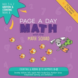Page A Day Math Addition & Counting Book 8|Janice Auerbach