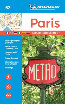 Michelin Paris by Arrondissements Pocket Atlas #62|Michelin