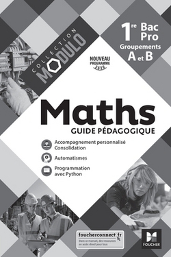 Modulo - MATHEMATIQUES 1re Bac Pro Groupements A et B - Ed. 2020 - Guide pédagogique|Denise Laurent