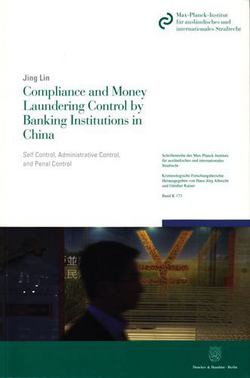 Compliance and Money Laundering Control by Banking Institutions in China|Jing Lin