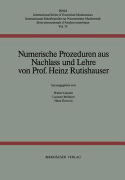 Numerische Prozeduren|H. Rutishauser