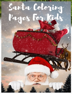 Santa Coloring Pages For Kids|Ca Boo